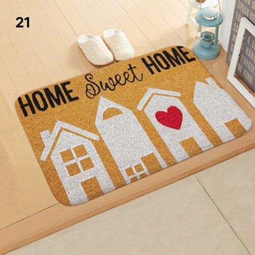 Water Absorption Non-Slip Doormat Carpet Housewares Rugs Personalized Home Decor For Front Door Kitchen Bathroom JS22