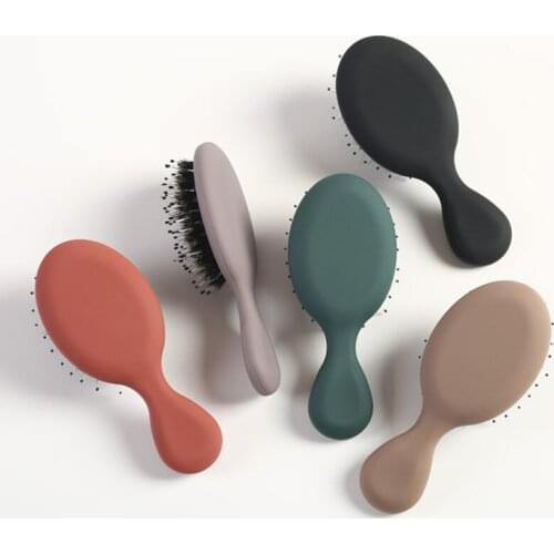 Portable Pocket Hair Comb Salon Styling Hairbrush Shampoo Brush Massager Hair Comb Horsehair Comb Fashion Styling Tool Health