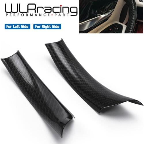 Right & Left Side Carbon Fiber Texture Door Pull Handle Covers Interior Door Handle Protective Cover For BMW X5 X6 E70 E71 E72