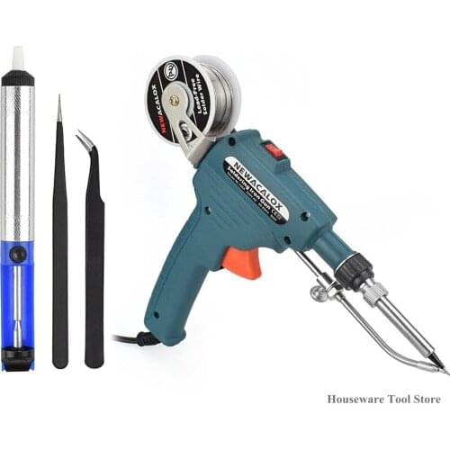 60W Handheld Internal Heating Electric Soldering Iron Automatic Send-Tin Gun Precision Welding Solder Repair Tool Kit US/EU New