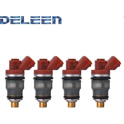 Deleen 4x High impedance Fuel Injector 23250-75090 For Toyota Car Accessories