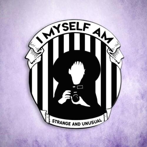 I Myself Am Strange And Unusual Lydia Enamel Brooch Pin Hat Bag Collar Lapel Pins Badges Women Mens Fashion Jewelry Accessories