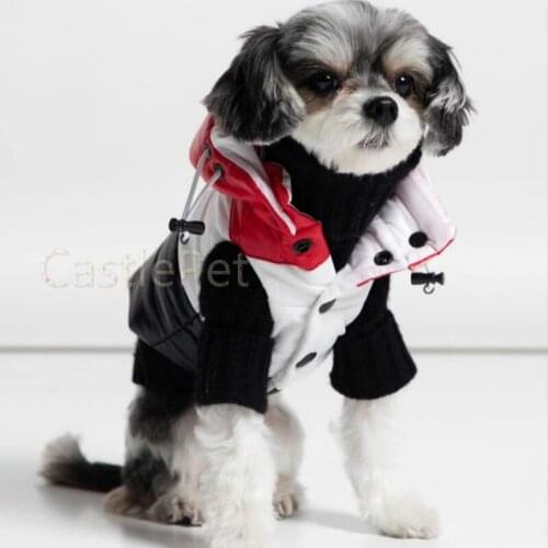 Winter Dog Down Jacket Fashion Pet Coat Super Warm Dog Jacket Down With Removable Chihuahua Teddy Winter Jacket Vest LY-JCD