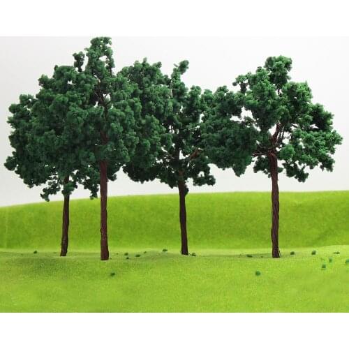 4PCS Iron wire Model Trees G HO 14cm model railroad trees 14070 terrarium miniatures model building kits 1:35-1:300 tree