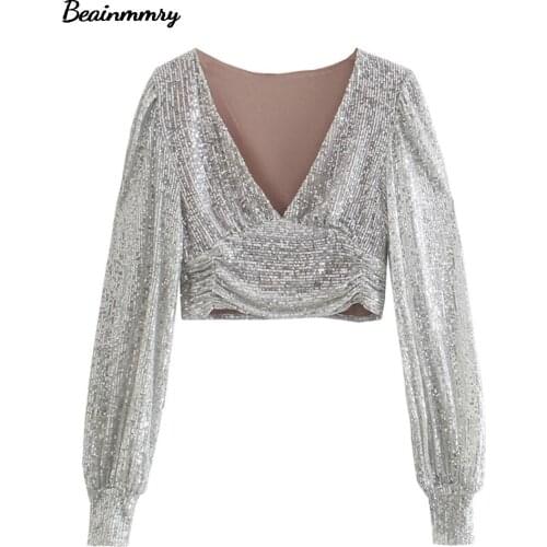 Блузки с цветами Beainmmry China At AliExpress