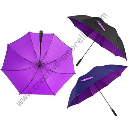 Free shipping diameter 130cm 4pcs/lot 3-4 persons Real two layers fabric golf umbrellas fiberglass,auto open,mix order allowed