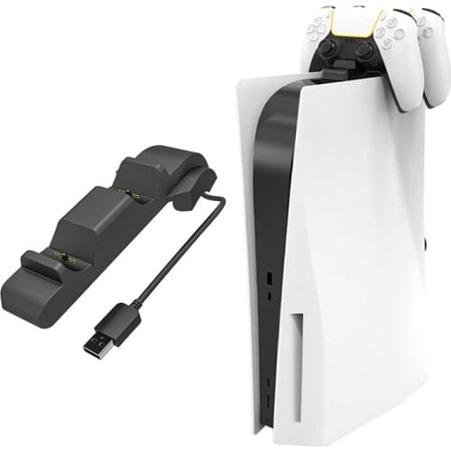 For PlayStation5 Host Console Embedded Handle Dual Charging Ps5controller Charging S5 Wireless Handle Charging Base Charger