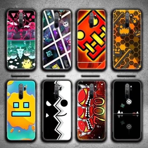 HOTCASHOP hot game Geometry Dash Phone Case for Redmi 9A 8A 7 6 6A Note 9 8 8T Pro Max Redmi 9 K20 K30 Pro