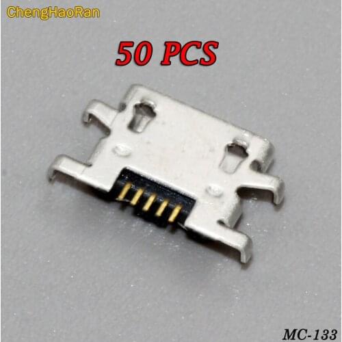 ChengHaoRan 50pcs/lot Micro USB Jack Connector Female 5 pin Charging Socket For Sony Xperia M C1904 C1905 C2004 C2005