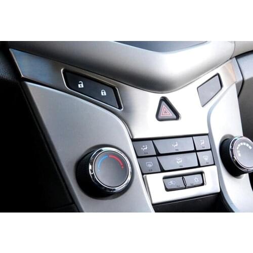 Stainless Steel Car Interior Front Central Console Panel Decoration Trim Styling Car-covers For Chevrolet Cruze 2009-2014