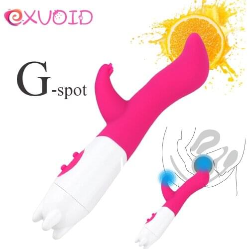 EXVOID Dildo Vibrator G-spot Massager Clitoris Stimulate Strong Vibration Sex Toys for Women Rabbit Vibrators for Woman Orgasm