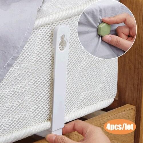 4Pcs/set Bed Sheet Clip Set Clamps For Sheet Grippers Non-Slip Sheet Holders BedSheet Clip Keeping Sheets Place Fastener Gripper