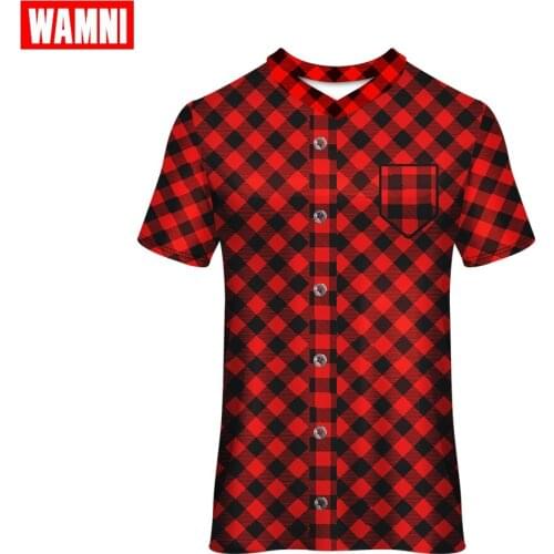 WAMNI Lattice Short Sleeve Tee Running T-shirt Racing Sports Wear Fake Shirt High Street Loose V-Neck Top Polyester Tshirt