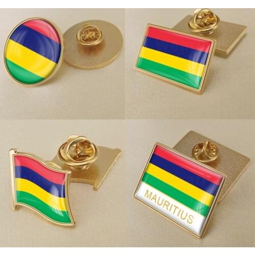 Coat of Arms of Mauritius/Mauritians Flag National Emblem Brooch/Badges/Lapel Pins