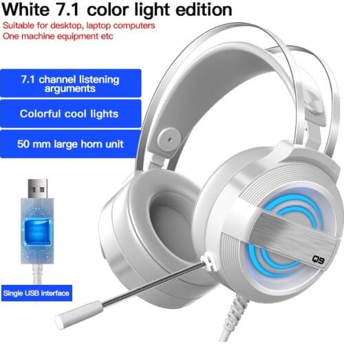 Gaming Headset For PC PS4 PS5 Over Ear Gamer Headphones With Microphone Noise Canceling Computer Phone Game Earphone