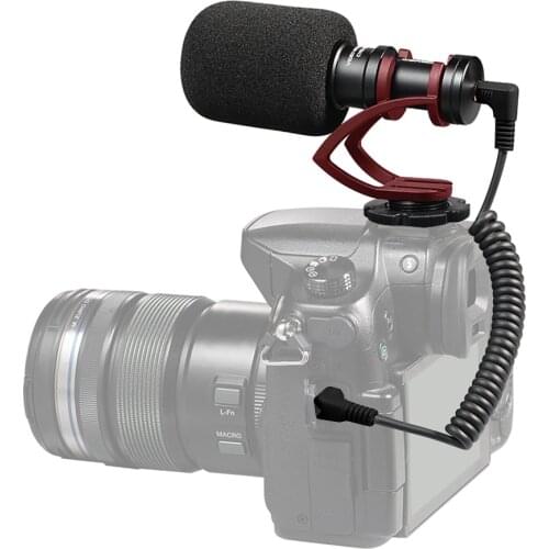 COMICA CVM-VM10II Mic Compact On-Camera Cardioid Directional Video Microphone with Shock-Mount for Smartphone Action Camera