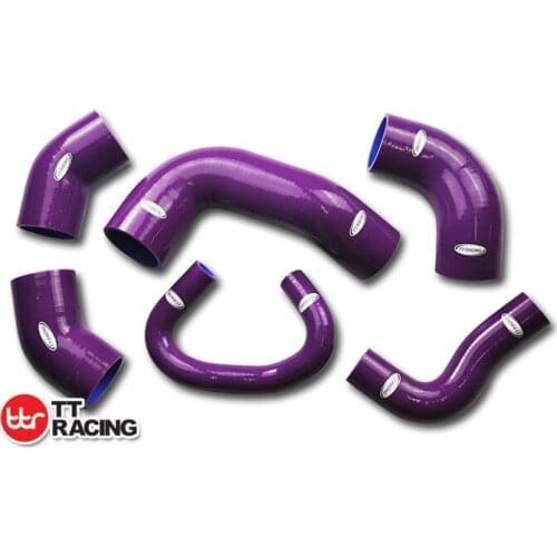 TT1462PU - Mitsubishi LANCER EVO 7 8 CT9A Turbo 4G63 SiliconeInter cooler Hose Kit Purple