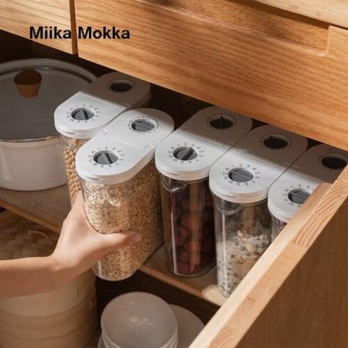 Dried Food Storage Box Food Containers Transparent Kitchen Spaghetti Noodles Sealed Tank Cans Organizers Bottles