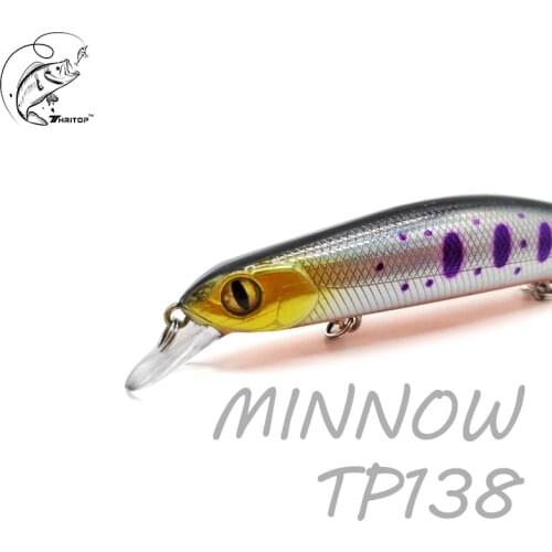 Thritop Hot Minnow Fishing Lure 125MM 17.5G 0.5-1.5M Dive 5 Colors For Optional Bass Hard Bait TP138 Carp Fishing Tackle