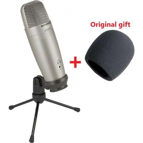 Samson C01u Pro Usb Studio Hypercardiod Microphone Real-time Monitoring Large Diaphragm Condenser Microphone Plug Play Stand