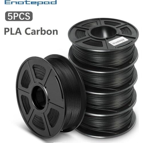 Enotepad PLA Carbon Fiber Filament Combo 1.75mm new 3D Printing Filaments 1KG Low Odor Dimension 0.02mm wire for 3d printer
