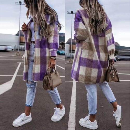 One Yona Women's Plaid Coats
