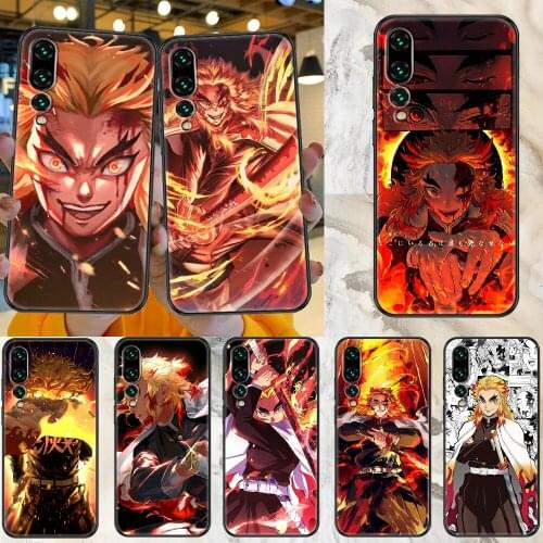 Rengoku Kyoujurou Demon Phone case For Huawei Honor 6 7 8 9 10 10i 20 A C X Lite Pro Play black soft cell cover art cover