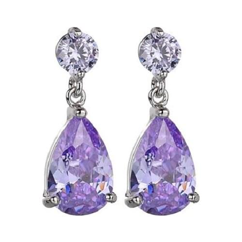 Bettyue Hot Sale Cheap Wholesale Multicolor Zircon Simple Fashion Charm Jewelry Earrings For Woman Wedding Party Gifts