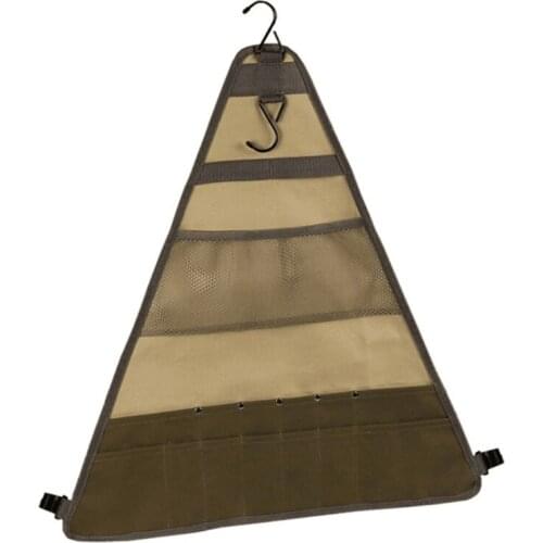 Camping Picnic Tableware Storage Bag Portable Barbecue Cutlery Organizer Hanging Holder Bags Outdoor Tools