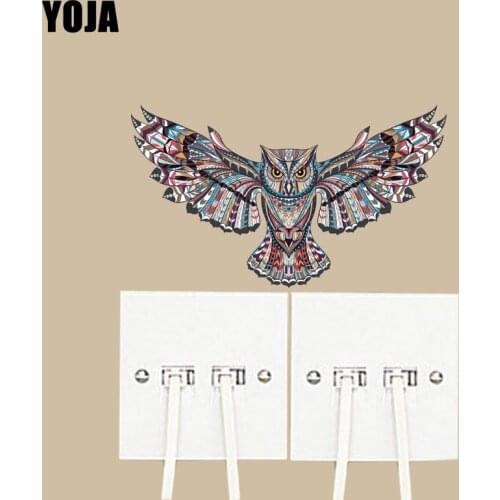 YOJA Unique Animals Owl Flight Switch Sticker Decor Living Room Bedroom Wall Stickers 10SS0023