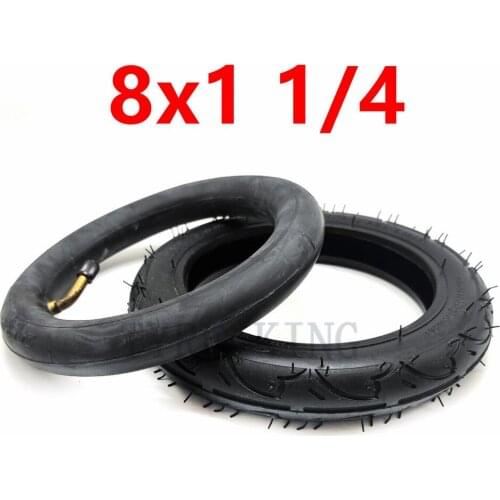 8x1 1/4 Inner Tube Outer Tire 8*1 1/4 Inflation Tyre for Mini Electric Scooters. Childrens Cars Parts