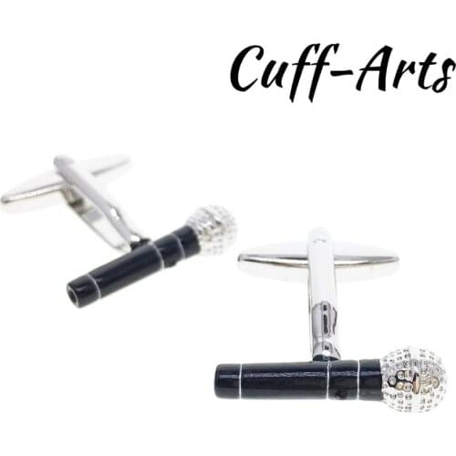 Cufflinks for Mens Microphone Music Cufflinks Gifts for Men Shirt Cuff links Gemelos Bouton De Manchette by Cuffarts C10221