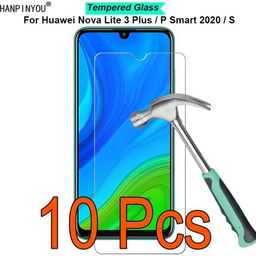 10 Pcs/Lot For Huawei Nova Lite 3 Plus / P smart 2020 / S 9H Hardness 2.5D Toughened Tempered Glass Film Screen Protector Guard