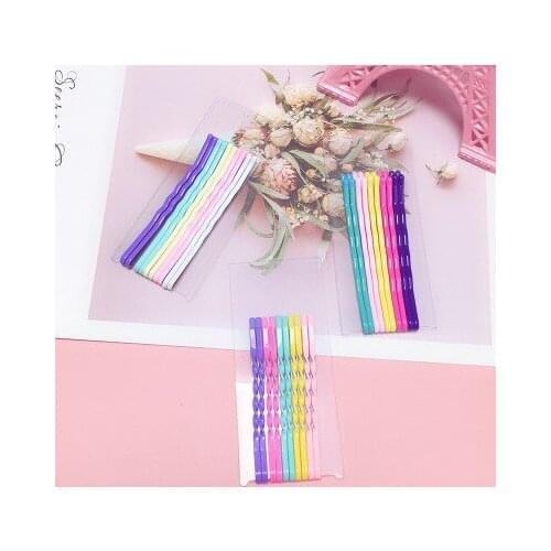 10PCS/LOT Fashion Women Solid Metal Wild girl candy color clip Barrettes Female Elegant Headbands Hair Clips Lady Hairpins Hair