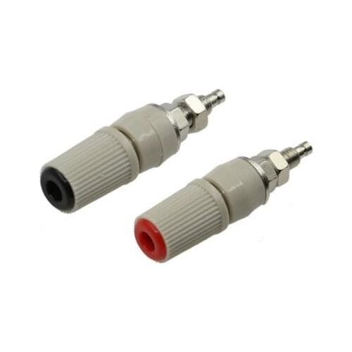 2Pcs M5 Type High Current 4mm Female Banana Jack Socket Test Binding Post