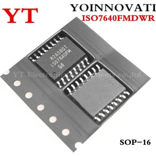 3pcs/lot ISO7640FMDWR ISO7640 ISO7640FM 7640 ISO7640 DGTL 5KV 4CH GEN PURP 16SOIC IC Best quality
