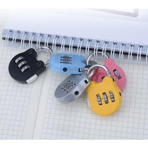 3 Digit Code Mini Code Lock Password Locks Portable Travel Carrying Luggage Case Security Lock Backpack Lock Padlock