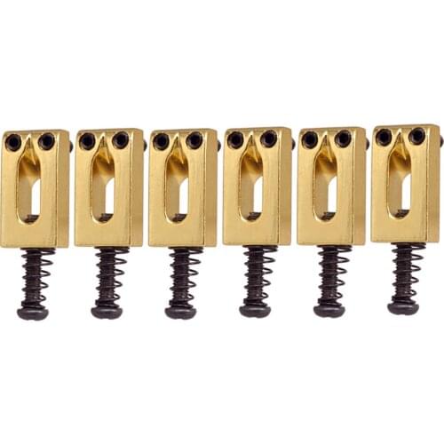 6 X Guitar Tremolo Bridge Bridge Saddle For Electric Guitar DIY Parts