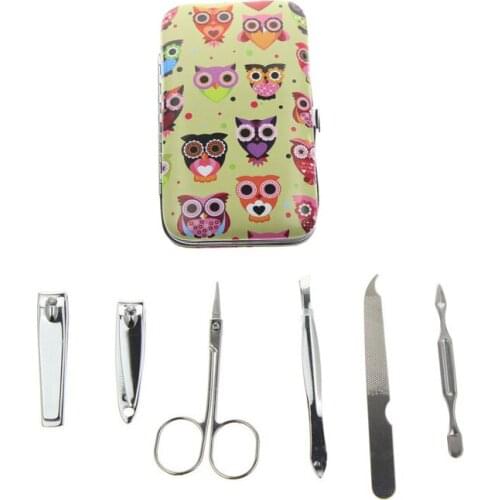 6Pcs/Set 2 Kinds Fast Shipping Professional Manicura Manucure Manicure Set Include Nail Scissor Nail Clipper Tweezer File
