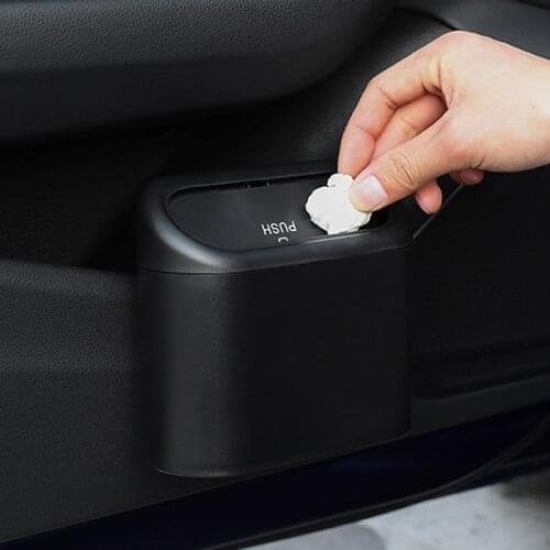 Car Trash Bin Hanging Vehicle Garbage Dust Case Storage Box for Toyota Camry Corolla RAV4 Yaris Highlander/Land Cruiser/PRADO
