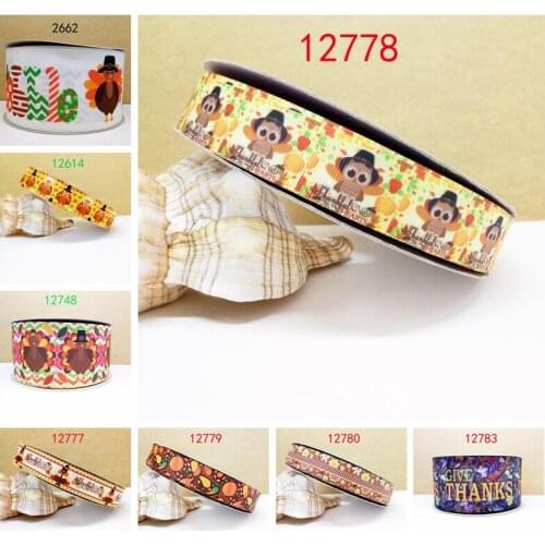Free shipping 2017 new arrival 50yards cartoon printed grosgrain ribbons 2662