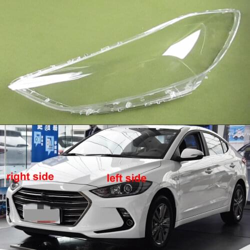 For Hyundai Elantra 2016 2017 2018 Front Headlights Cover Headlights Shell Transparent Cover Headlamp Shells Glass Lampshade