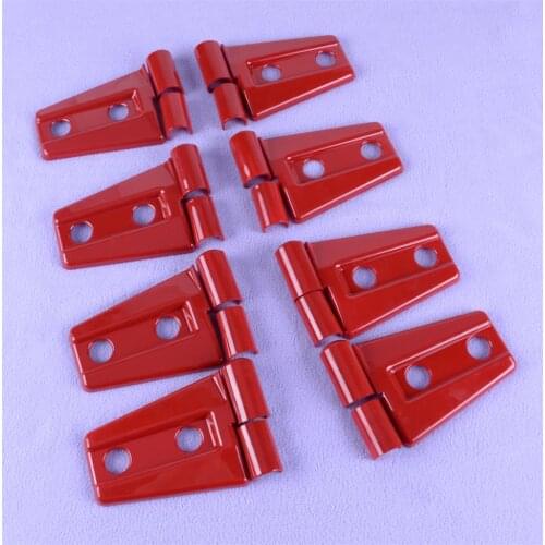 DWCX 24Pcs Door Hinge Cover Protector Cover Trim Decor Fit for Jeep Wrangler JK 4Door 2007-2012 2013 2014 2015 2016 2017 2018