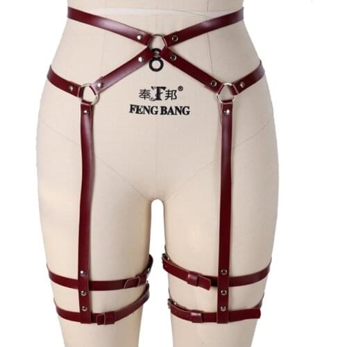 Gothic Leg Garter Belt Anti-Skid Clip Thigh Ring Garter Bretelles Belt Women Sexy Harness Erotic Lingerie Suspender Underwear