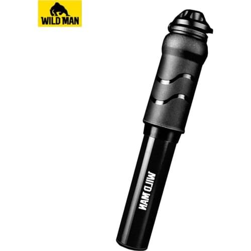WILD MAN Alloy Mini Bike Pump Portable Cycling Air Pump Mountain Bicycle Air Pump Mtb Accesorios Schrader Presta Valve 100 Psi