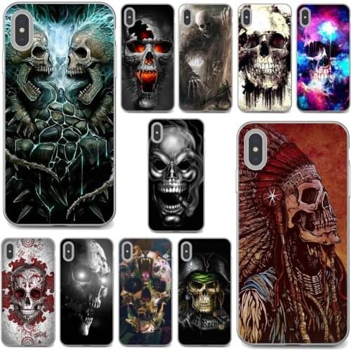 For Huawei P30 P40 P20 P7 P8 P9 P10 Lite Plus Pro 2015 2016 2017 Mini The-Punisher-Horrible-Halloween-Skull Soft Cases Cover