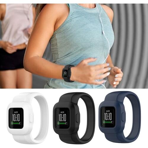 Soft Silicone Watch Band Bracelet Wrist Strap Band Replacement Watch Strap For Garmin Vivofit Jr.3 Wristband Accessories