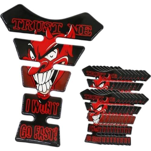 Hot sale devil logo motorcycle tank pad motorcycle protector tank moto decals tank sticker tankpad stickers