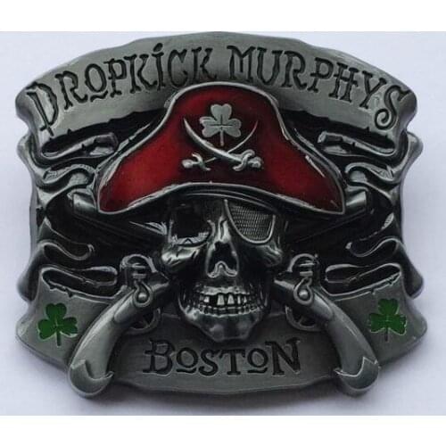 New Style Cross Pistol Weapons Pirates Skull belt Buckle SW-BY668 suitable for 4cm wideth snap on belt with continous stock