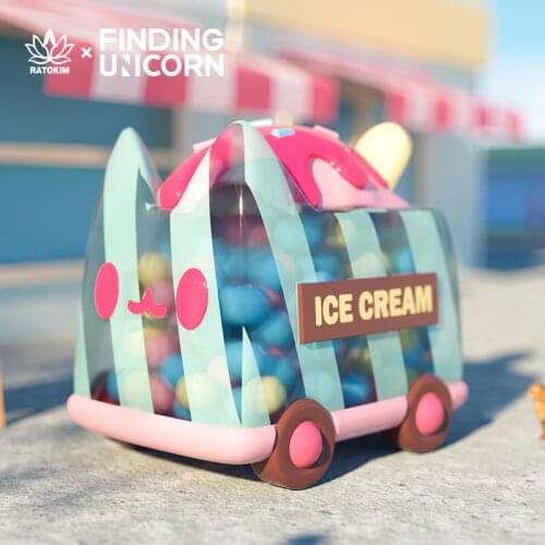 Original BOXCAT Cute Car Series Blind Box Toy Anime Doll Random Cute Cartoon Doll Gift Free Shipping Surprise Doll